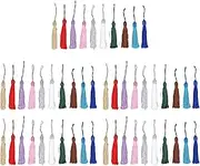Respicefinem 50Pcs Bookmark Tassels Made of Premium Polyester with Bright Rich Colors for Wide Application Such As DIY Craft Projects Bookmarks Chinese Knot Gift Bag Decorations