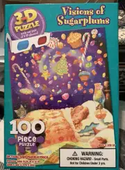 3D Puzzle Visions of Sugarplums 100 pc NEW Unopened 8.25" x 11" Finished Size