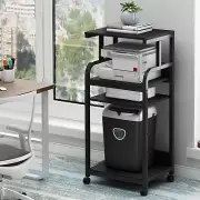 Printer Stand With Adjustable Shelf 4 Tier Large Tall Printer Table With Wheels