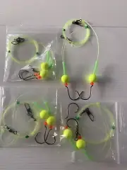 Pompano rig (4 packs ) 30 lb Mono , 2/0 circle hooks