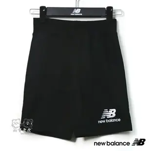 【全舘再打93折】New Balance 童裝 2019新款 黑色 LOGO 運動褲 短褲 童褲 NO.H2549