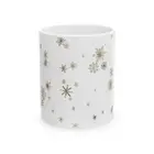 Ceramic Mug Snowflake Design, (11oz, 15oz)