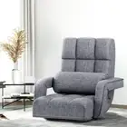 Sofa Bed, Single Adjustable Futon Couch Cushion Floor Cushions Lounge Recliner C