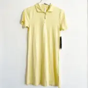 NWT Glyder Women’s Simplicity Polo Butterscotch Yelllow Dress Small Jersey