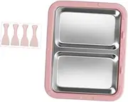 ＫＬＫＣＭＳ Ice Cream Maker Instant Cold Plate Family DIY Portable Ice Cream Tray, Pink No Lid