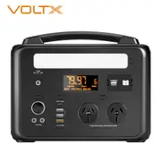 VoltX E600 600W Portable Power Station 307Wh – LiFePO4 Battery, 10 Outputs, LED Light & Car Jump Starter for Camping & Emergency
