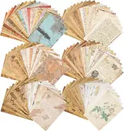 120 Sheets Vintage Ephemera Paper Pack for Junk Journal Kits Art Journaling Back