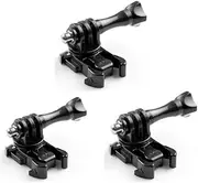 3 PCS 360 Degree Rotate Screw Swivel Mount Helmet Strap Buckle Adapter Holder Mount for GoPro 11/10/9/8/7/6/5 Black,Session 5/4 Action Cameras