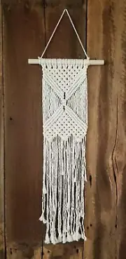 White macrame wall hanging | bohemian |