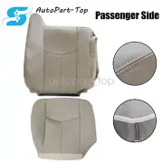 Fits 2003-2006 Chevy Tahoe Passenger Bottom & Top Leather Seat Cover Light Tan