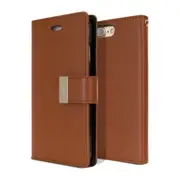 iPhone 7 Plus Compatible Case Cover With Rich Diary for Stylish Protection - Brown