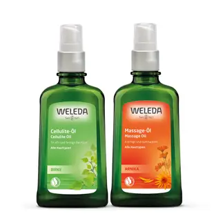 【WELEDA薇蕾德】白樺木勻體按摩油100ml +山金車舒活按摩油100ml-原廠公司貨