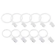 20Pcs Curtain Drapery Hooks Curtain Rings Hooks Shower Curtain Hook Clips