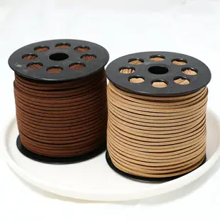 diy飾品配件線材3mm韓國絨皮繩鹿皮繩雙面絨仿皮繩編織手鏈項鏈繩
