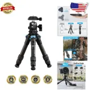 Compact Mini Tripod for Mirrorless Cameras with Arca-Swiss Ballhead 16.6" Height