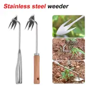 Home Garden Weeder Tool Grass Rooting Loose Soil Removal Puller Long Handle Kit