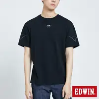 在飛比找momo購物網優惠-【EDWIN】男裝 溫變LOGO短袖T恤(黑色)