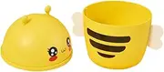 MAGICLULU Pcs Office Mini Wastebasket Cartoon Trash Can Lid Bee Design Desktop Trash Can for Home Decor