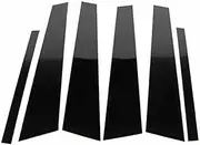 LUMIXE 6PCS Polished Pillar Posts, for BMW 3 Series 2013-2017, Window Trim Cover BC Column Sticker Auto Window Pillar Molding