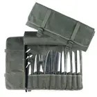 10 Slots Chef Roll Bag Portable Kitchen Cooking Tools Storage Case 71*48cm