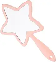 WOONEKY Lightweight and Fashionable Mini Makeup Mirror Portable Handheld Beauty Mirror Female Handle for Travel Home Use