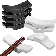 Luxshiny 8Pcs Chopstick Holders: Alloy Chopstick Rest for Spoon Fork Knife and Tableware