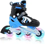 Inline Skates for Boys Girls, Adjustable Kids Roller Skates for Beginner