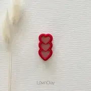 Triple Heart Polymer Clay Cutter