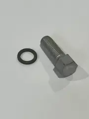 ! VINTAGE SCHWINN ASHTABULA STEM BOLT & WASHER SILVER NOS OLD SCHOOL NO SHOULDE