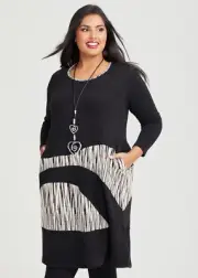 ts Taking Shape Dress Size 18 Splice Jacquard Snug Tulip style NWT