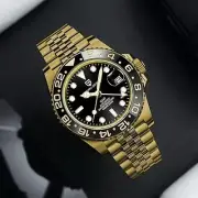 40MM PAGANI DESIGN 1662 Men's GMT Automatic Watch Diver Sapphire 100M Waterproof