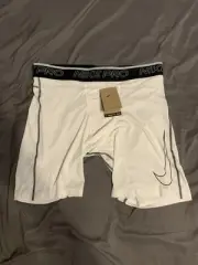 Nike Pro Dri-FIT Size XL Men's White Compression Shorts Tight Fit DD1917-100