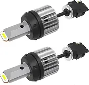 2x 3156 / P27W CANBUS 1860 Chip Car LED Reverse Light Backup Lamp - Twin Bulb Pack