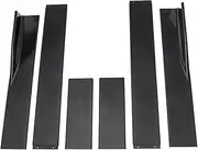 78.7" / 86.6" Side Skirts Extension Rocker Splitters Diffuser Winglet Wings Body Kit Compatible for KIA Stinger 2018-2023 Car Accessories(78.8in Black)
