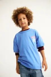 [Cotton On Kids] Cotton On Kids - Bluey Drop Shoulder Short Sleeve Tee - Lcn blu regatta/bluey 4 LCN BLU REGATTA/BLUEY