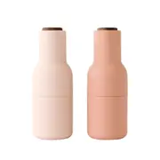 Menu 2 Pack Bottle Grinders with Walnut Top Nude & Walnut