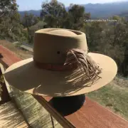 EMU FEATHER -HIGH QUALITY - HAT PIN - CUSTOM MADE TO ORDER