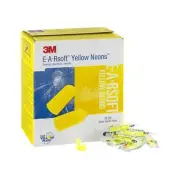 200 Pairs 3M Foam Safety Neon Earplugs Workplace Noise Reduction Disposable Plug