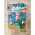 玩具總動員吊卡 TOY STORY 2 BARBIE DOLL & FRIENDS 芭比與他的朋友們 火腿豬 恐龍 全新