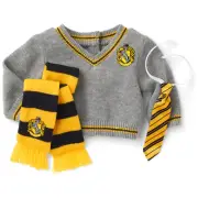 AMERICAN GIRL HARRY POTTER HUFFLEPUFF SET FOR 18" DOLL NEW no doll SWEATER SCARF