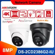 Hikvision 4K 8MP AcuSense IP Camera DS-2CD2386G2-IU DarkFighter MIC IR POE IP67