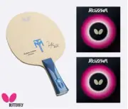 Butterfly Timo Boll Pingpong Racket Rozena Rubber Set Table Tennis Paddle Bat