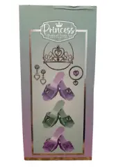 Brand New Sparkle Stars Princess Shoes & Tiara Set Ages 3+ 11 Pieces Playset