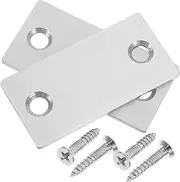 CANIGHT Strike Plate Filler 2pcs Plate Covers DIY Kit Hole Cover Edge Reinforcement Plate