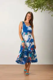 Oceana Printed Dress--GOR-102866T1