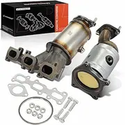 Exhaust Manifold Catalytic Converter with Gasket Kit Direct-Fit Compatible with Ford Explorer 2011-2012, Edge 2011-2014 & Lincoln MKX 2011-2015, 3.5L 3.7L, E.P.A. Compliant