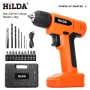 Electric Screw Driver Rechargeable Lithium Drill Variable Speed with Drill Bits