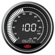 SAAS Speedo 0-220 KPH 80mm (3 1/8") In Dash Muscle Digital Series (SG41263)