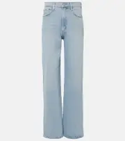 [Agolde] Agolde Harper mid-rise straight jeans L blue