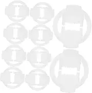 VALICLUD 100pcs Power Cord Clip Rope Lights Clips Rope Clips Clamps Outdoor Holiday Clips Outdoor Lights Clips Outdoor Clamp Cord Clips Clamp White Plastic